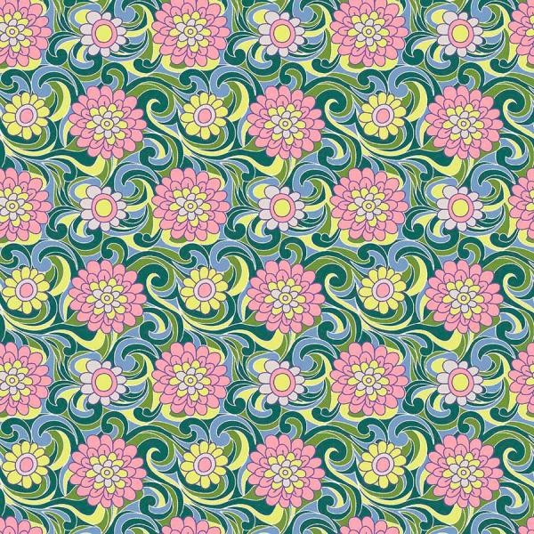 The Carnaby Collection – Carnation Carnival – Green – Liberty Quilt ...